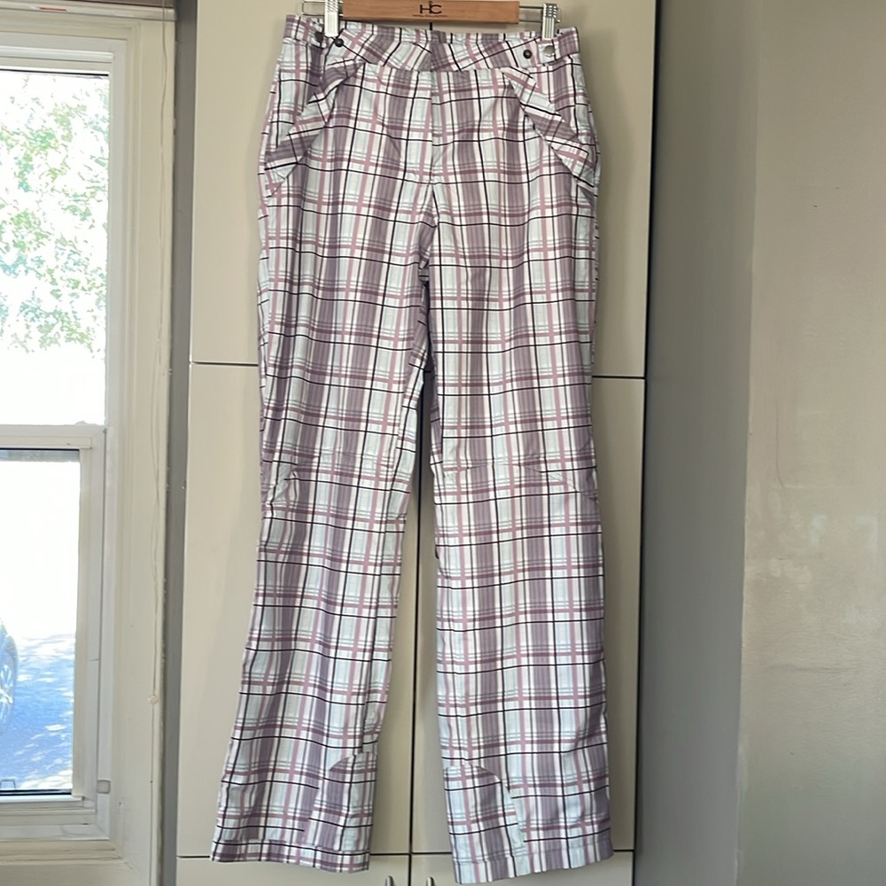 Sunice M, Typhoon, Women's
Waterproof and breathable, pink Plaid Rain Pants.NWOT
